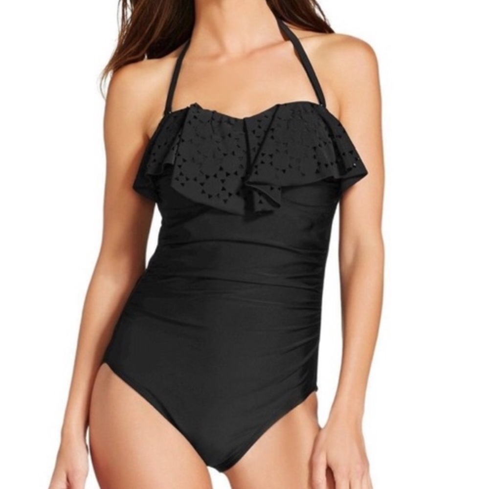 Merona Women's Flounce One Piece Swimsuit